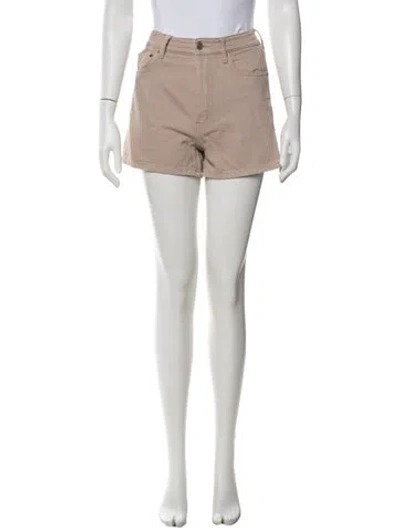 Pre-owned Still Here Mini Shorts In Neutrals