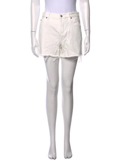 Pre-owned Still Here Mini Shorts In White