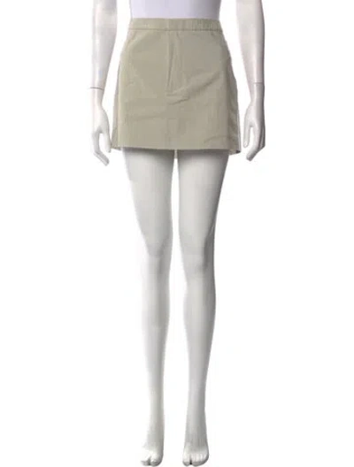 Pre-owned Still Here Mini Skirt In Neutrals