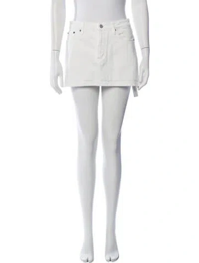 Pre-owned Still Here Mini Skirt In Neutrals