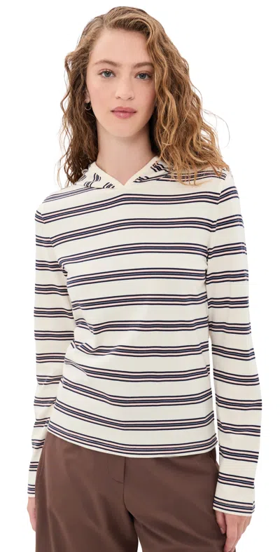 Still Here Nellie Shirt White Multistripe