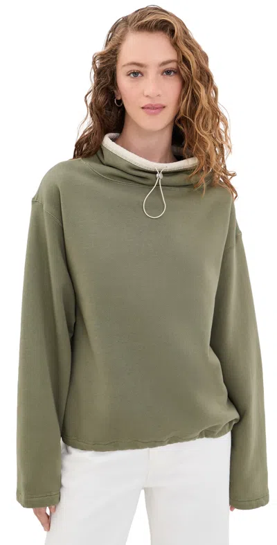Still Here Rec Pullover Army Green