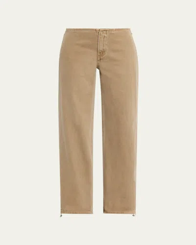 Still Here Sport Low-rise Jeans In Pear