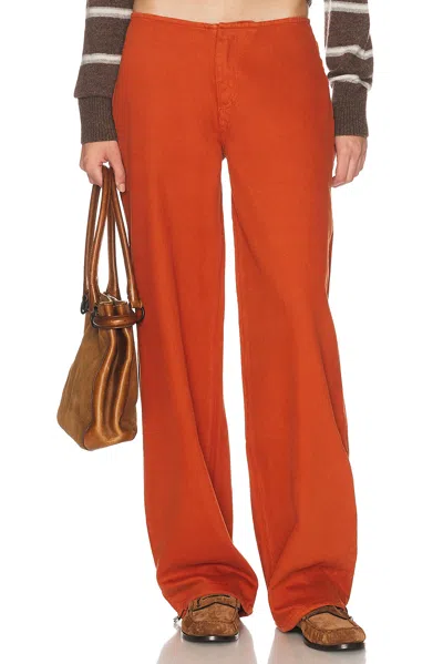 Still Here Sport Jean Low-rise Straight-leg Jeans In Orange