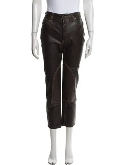 Pre-owned Still Here Straight Leg Pants In Brown