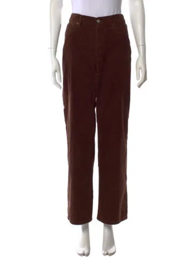 Pre-owned Still Here Straight Leg Pants In Brown
