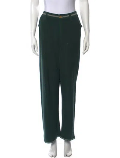 Pre-owned Still Here Straight Leg Pants In Green