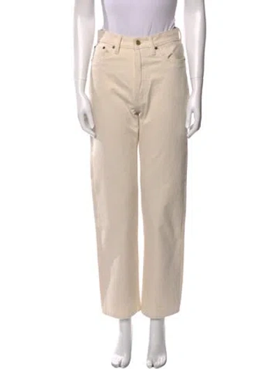 Pre-owned Still Here Straight Leg Pants In Neutral