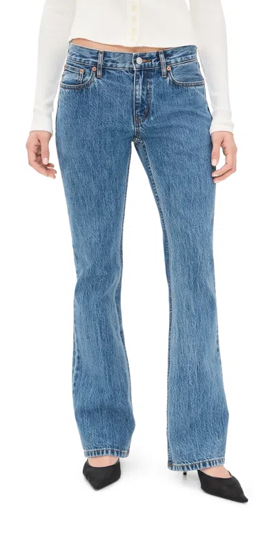 Still Here Tomorrow Low Rise Jeans Classic Blue