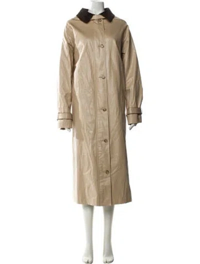 Pre-owned Still Here Trench Coat In Neutral