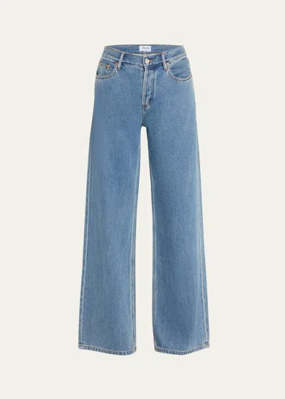 Still Here Walker Wide-leg Jeans In Cloud Classic Blue
