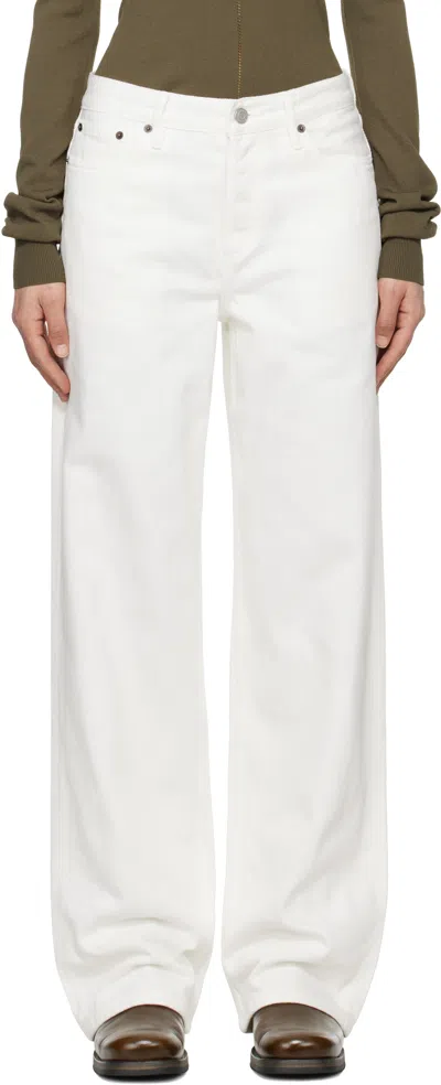 Still Here White Everyday Jeans In Milk