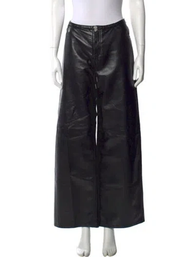 Pre-owned Still Here Wide Leg Pants In Black