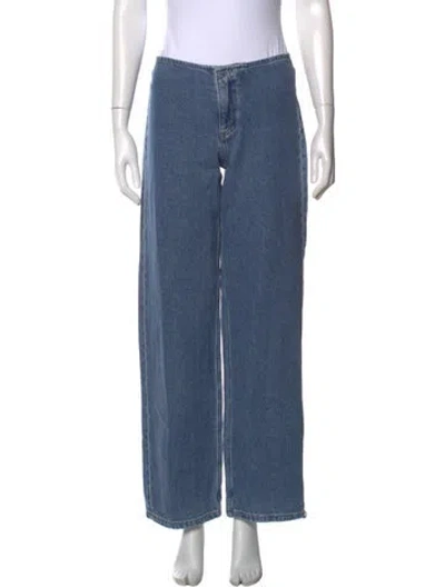 Pre-owned Still Here Wide Leg Pants In Blue