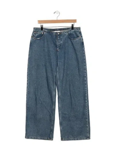 Pre-owned Still Here Wide Leg Pants In Blue