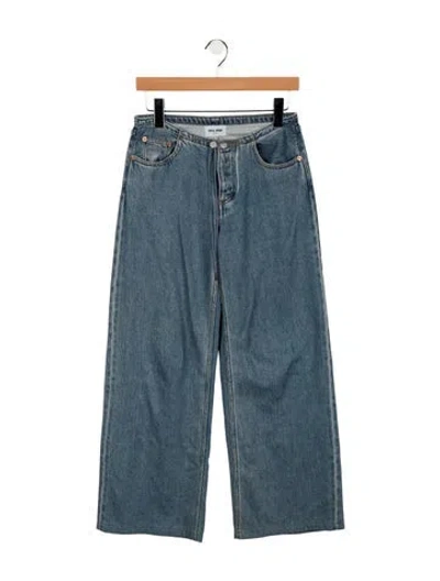 Pre-owned Still Here Wide Leg Pants In Blue