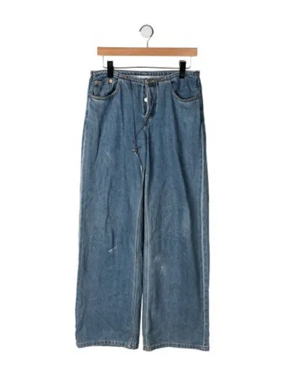 Pre-owned Still Here Wide Leg Pants In Blue