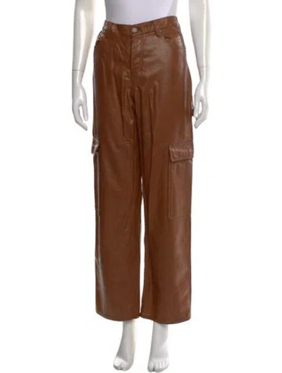 Pre-owned Still Here Wide Leg Pants In Brown