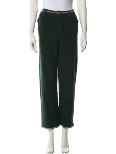 Pre-owned Still Here Wide Leg Pants In Green