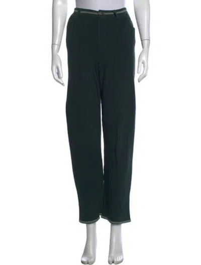 Pre-owned Still Here Wide Leg Pants In Green