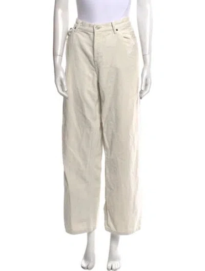 Pre-owned Still Here Wide Leg Pants In Neutral