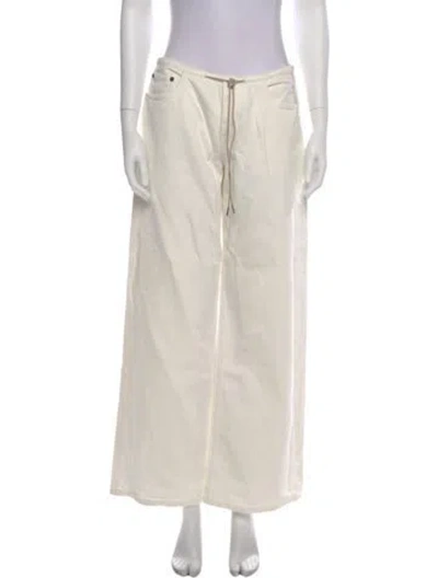 Pre-owned Still Here Wide Leg Pants In Neutral
