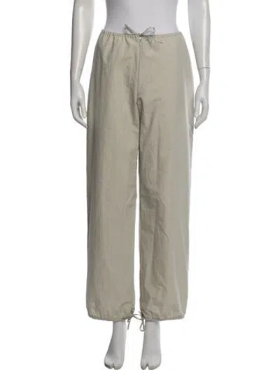 Pre-owned Still Here Wide Leg Pants In Neutrals