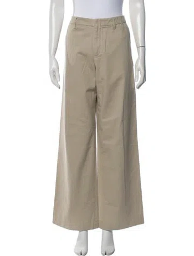 Pre-owned Still Here Wide Leg Pants In Neutrals
