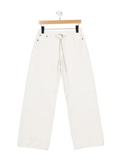 Pre-owned Still Here Wide Leg Pants In Neutrals