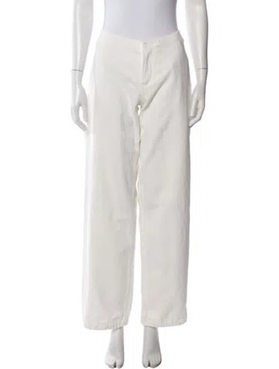 Pre-owned Still Here Wide Leg Pants In Neutrals