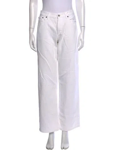 Pre-owned Still Here Wide Leg Pants In White
