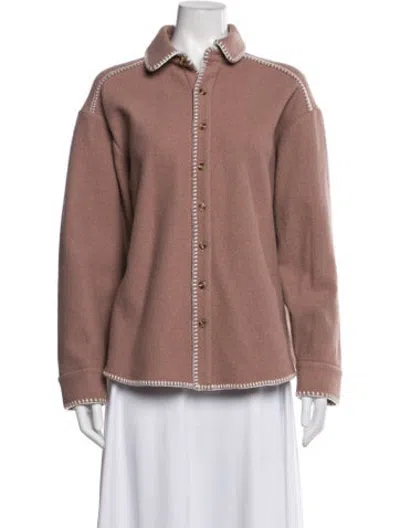 Pre-owned Still Here Wool Jacket In Pink