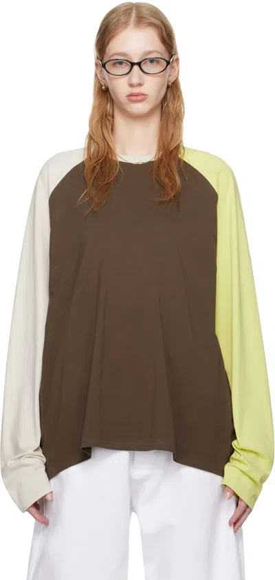 Still Kelly Brown & Off-white Baseball T-shirt