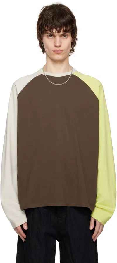 Still Kelly Brown & Off-white Baseball T-shirt
