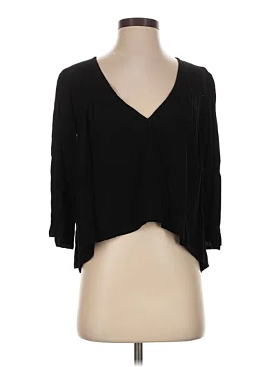 Pre-owned Stillwater 3/4 Sleeve Blouse In Black