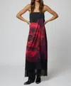 Stillwater Catalina Maxi Dress In Midnight Rose In Black