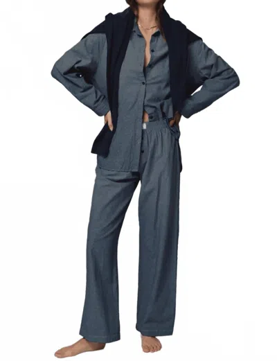 Stillwater Denim Chambre Favorite Shirt In Indigo In Multi