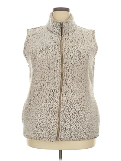 Pre-owned Stillwater Faux Fur Vest In Brown