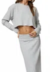 Stillwater Hygge Crop Top In Heather In Gray