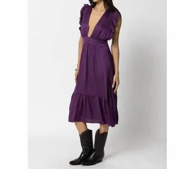 Stillwater Jessie Midi Dress In Purple