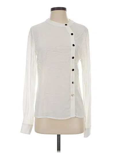 Pre-owned Stillwater Long Sleeve Blouse In White