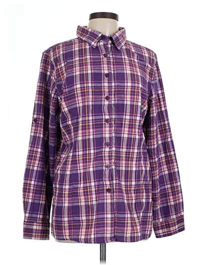 Pre-owned Stillwater Long Sleeve Button Down Shirt In Purple