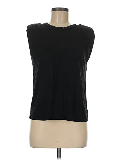 Pre-owned Stillwater Sleeveless Top Black Scoop Neck Tops