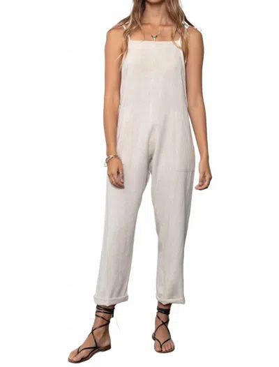 Stillwater Some Beachy Overalls In Natural In White