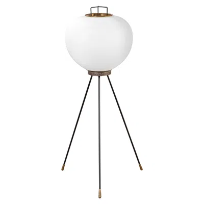 Pre-owned Stilnovo 20th Century,  Brass And Metal Floor Lamp 1960s In Transparent