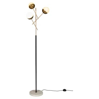 Pre-owned Stilnovo 3 Globe Floor Lamp By  In Sand
