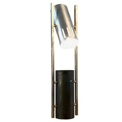 Pre-owned Stilnovo A Mid-century-modern Modernist Table Lamp By , Italy 1950 In Black