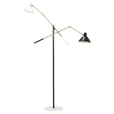 Pre-owned Stilnovo A Rare  Articulating Floor Lamp, 1950's In Sand