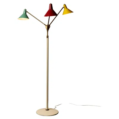 Pre-owned Stilnovo Adjustable Tricolour Floor Lamp In Sand