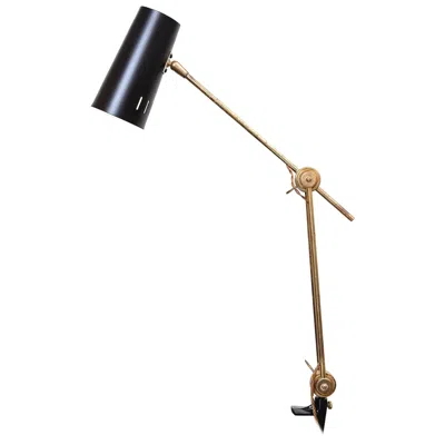 Pre-owned Stilnovo Articulated Desk Lamp, Circa 1950 Rare In Black